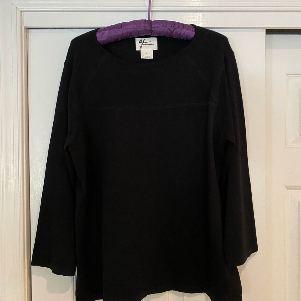 Sweater with pretty mesh cutout at neck